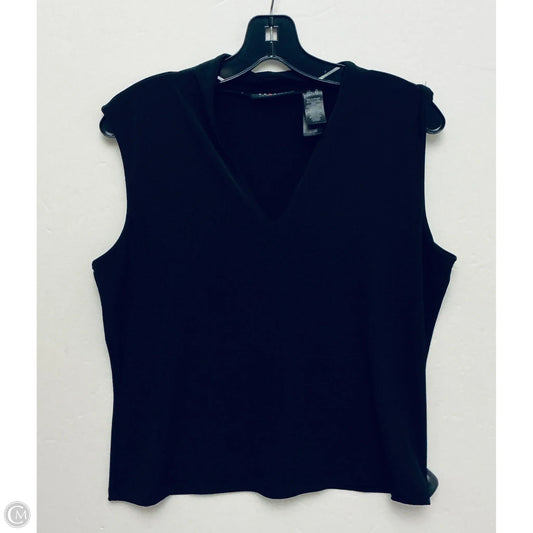 Top Sleeveless By Axcess In Black, Size: Xl