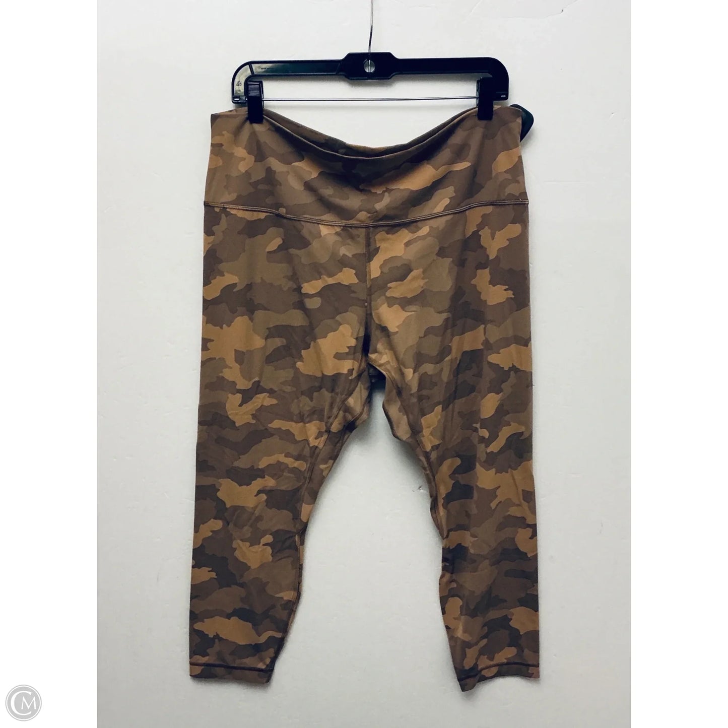 Athletic Leggings By Lululemon In Camouflage Print, Size: 18