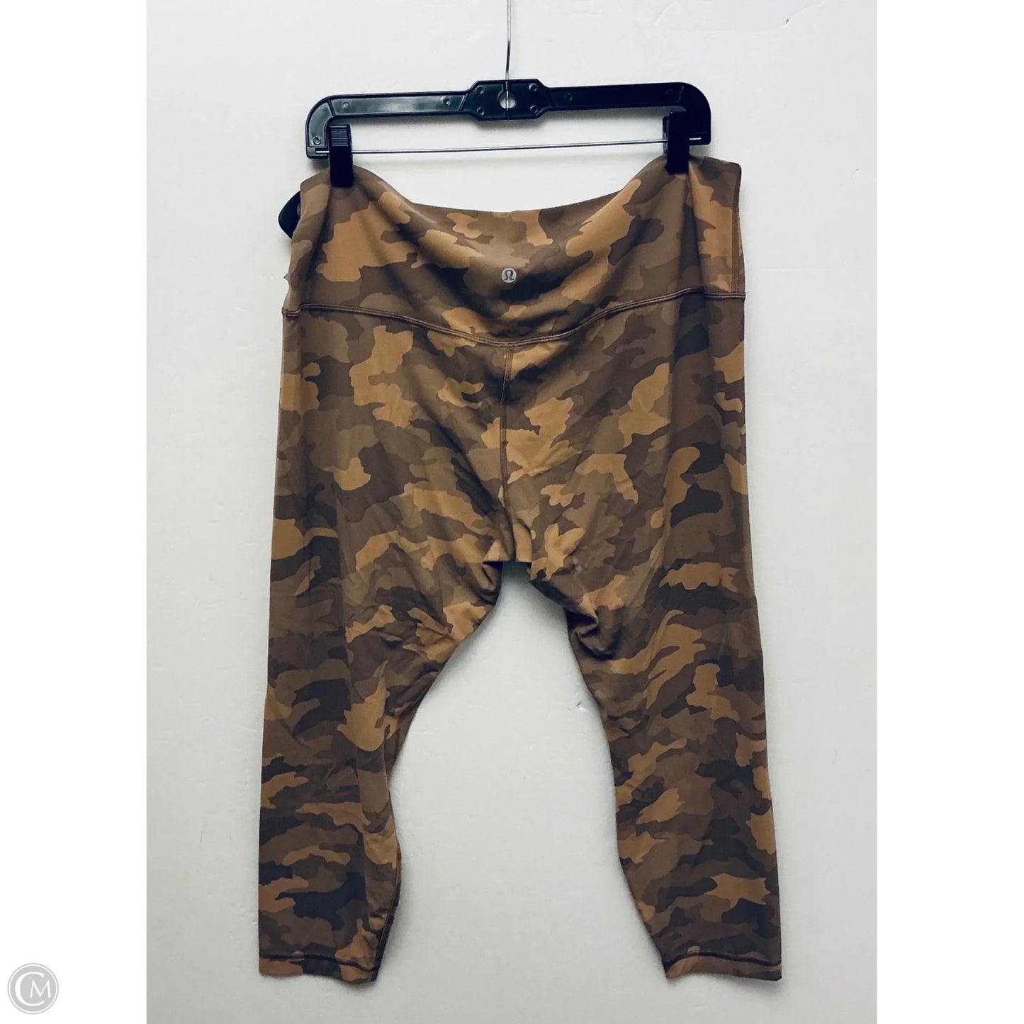 Athletic Leggings By Lululemon In Camouflage Print, Size: 18