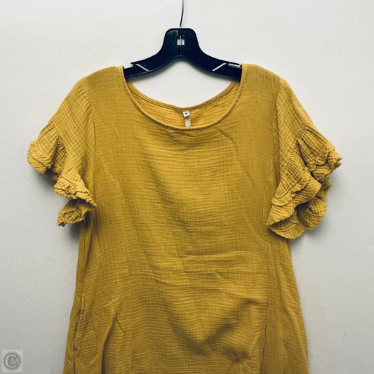 Dress Casual Short By Uncle Frank In Yellow, Size: S