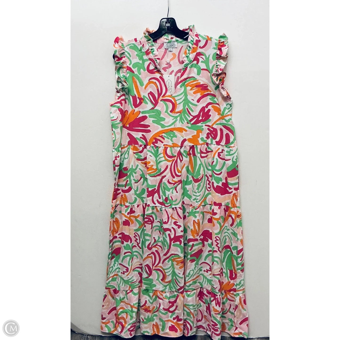 Dress Casual Maxi By Mudpie In Pink, Size: L