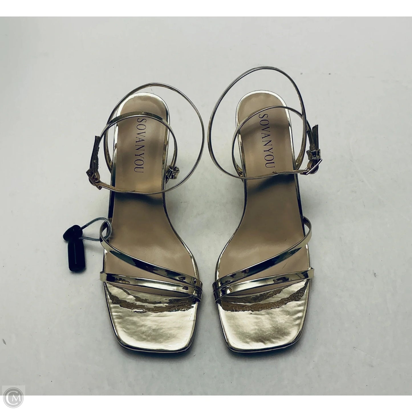 Shoes Heels Kitten By Cmc In Gold, Size: 7.5