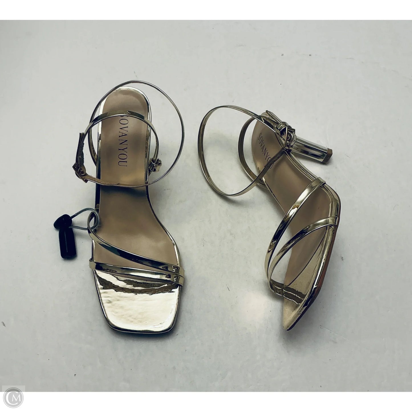 Shoes Heels Kitten By Cmc In Gold, Size: 7.5