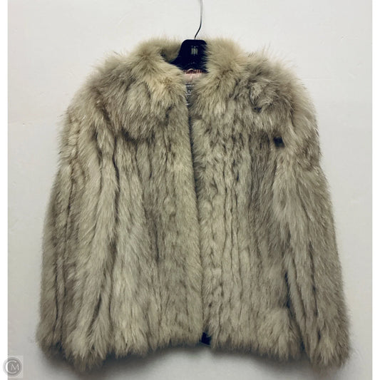 Jacket Faux Fur & Sherpa By Clothes Mentor In Tan, Size: M