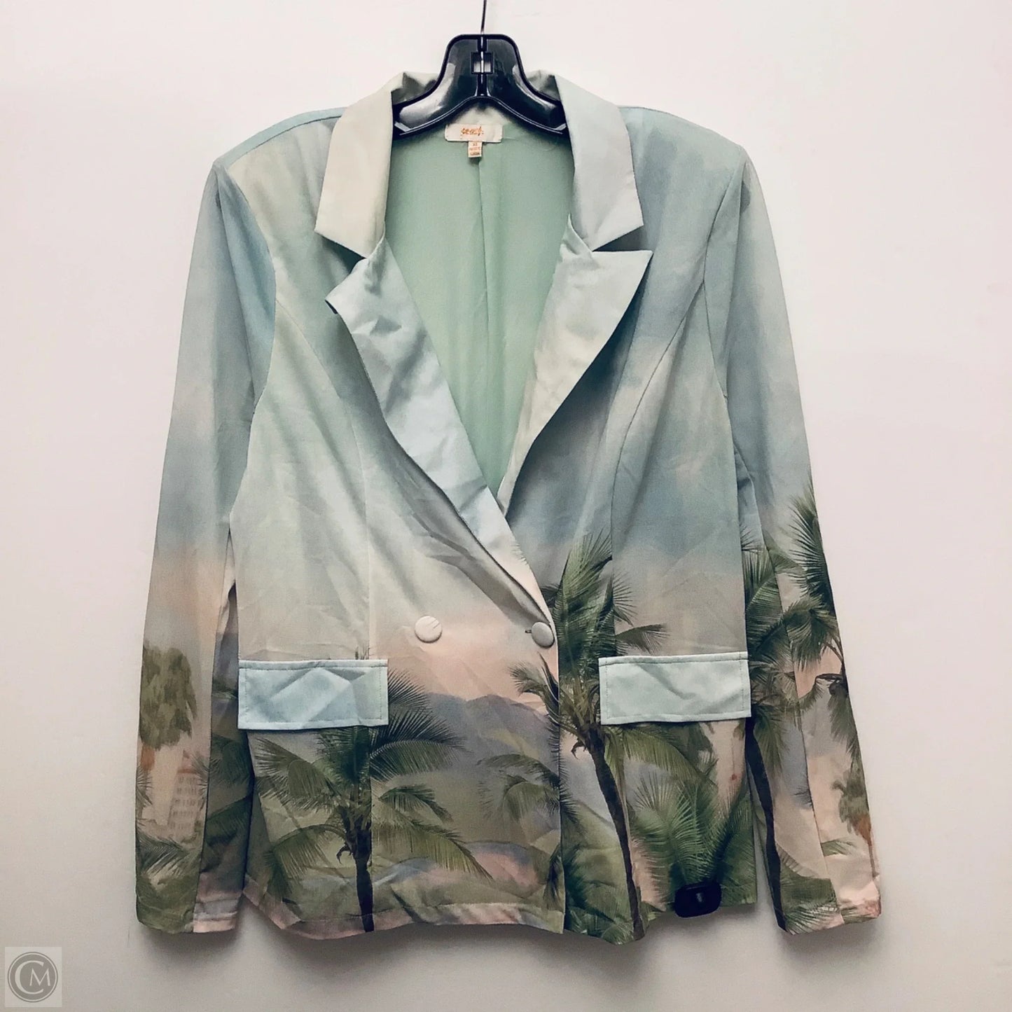 Blazer By Peach In Green, Size: Xl