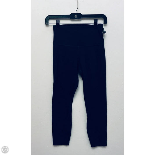Athletic Leggings Capris By Lululemon In Navy, Size: 4