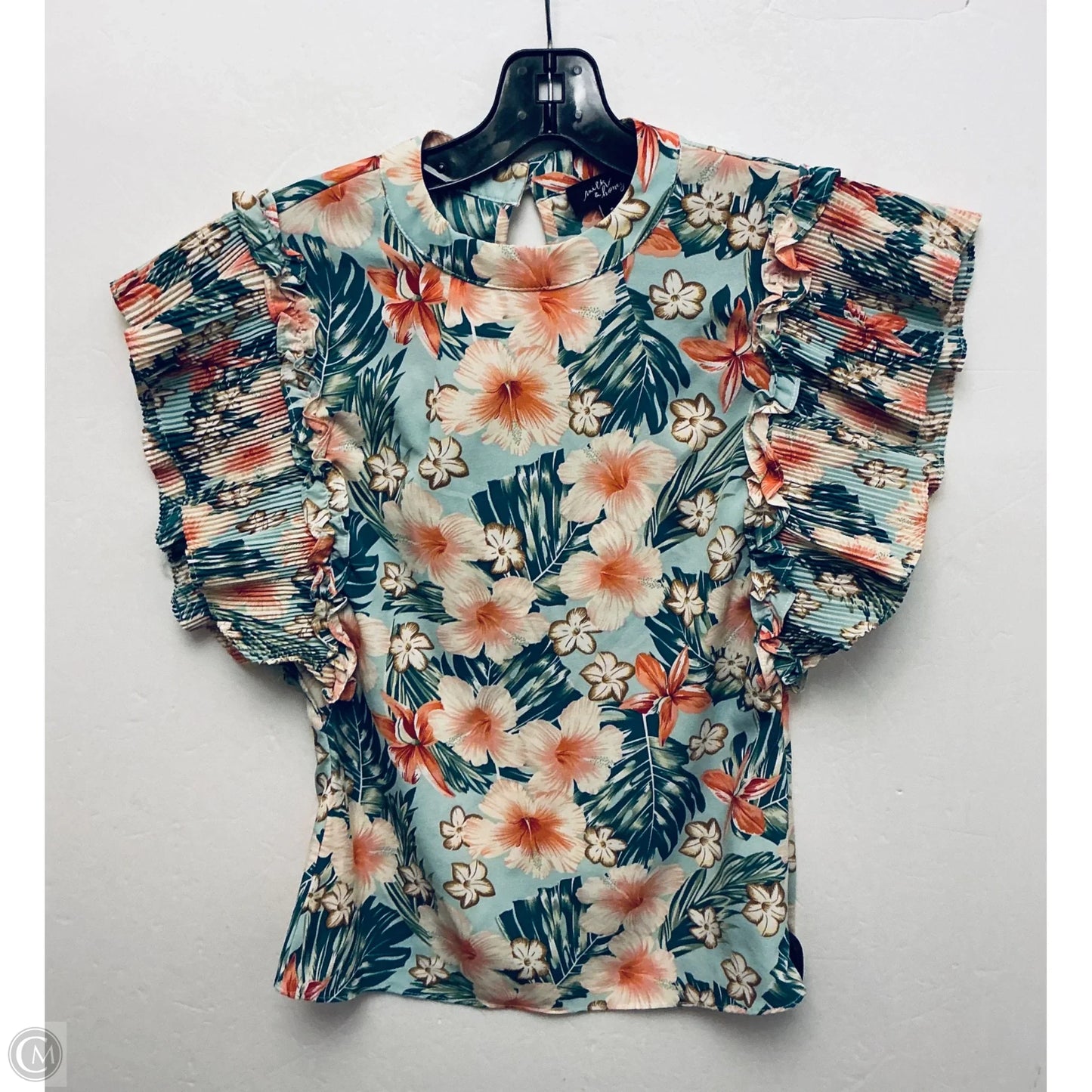 Top Short Sleeve By Milk & Honey In Green, Size: S