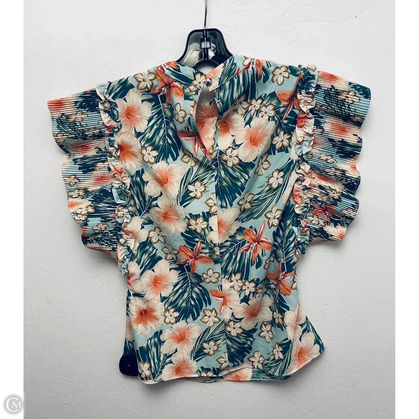 Top Short Sleeve By Milk & Honey In Green, Size: S