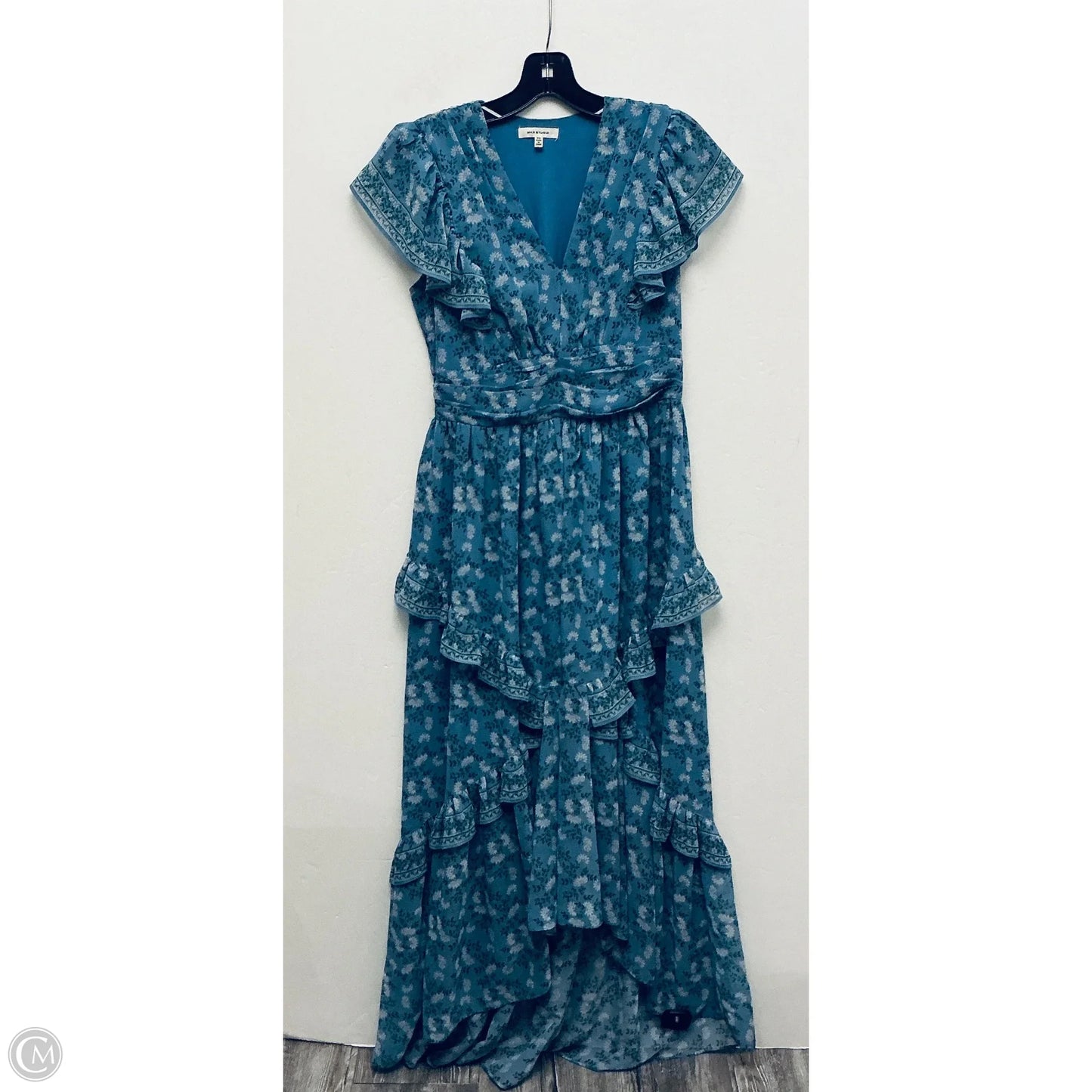 Dress Casual Maxi By Max Studio In Blue, Size: Xs