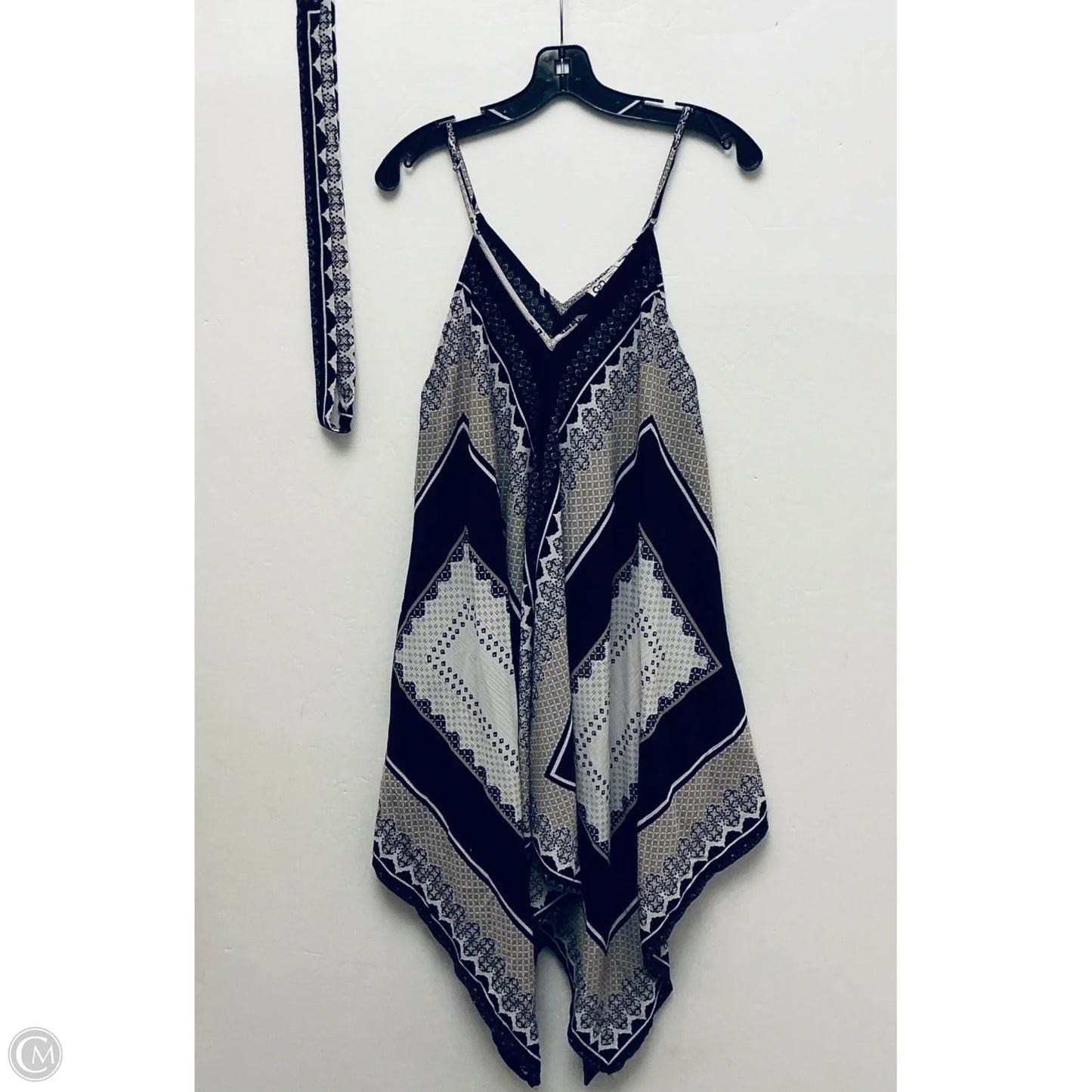 Top Sleeveless By Clothes Mentor In Black & Grey, Size: 2x