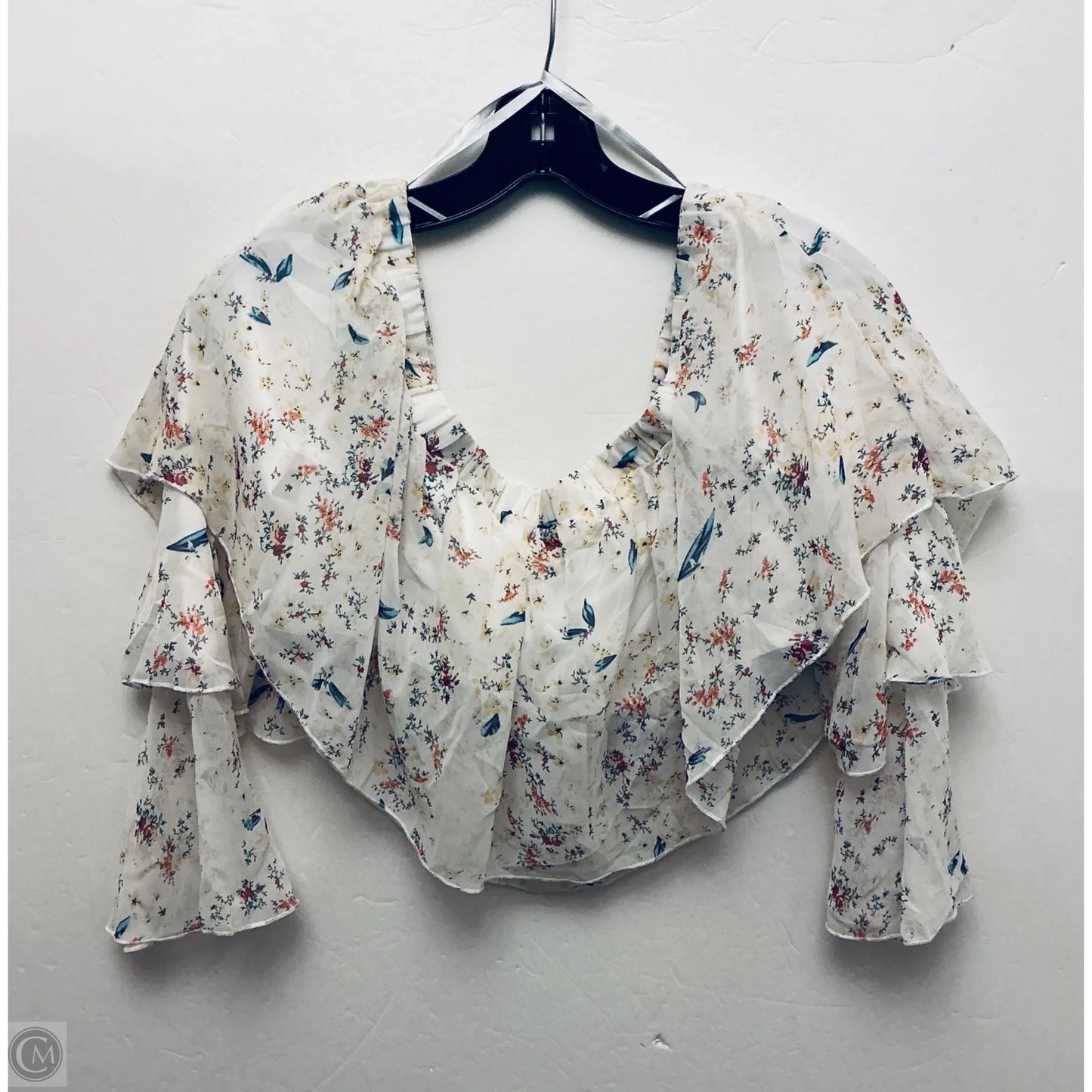 Top Long Sleeve By Clothes Mentor In White, Size: 2x