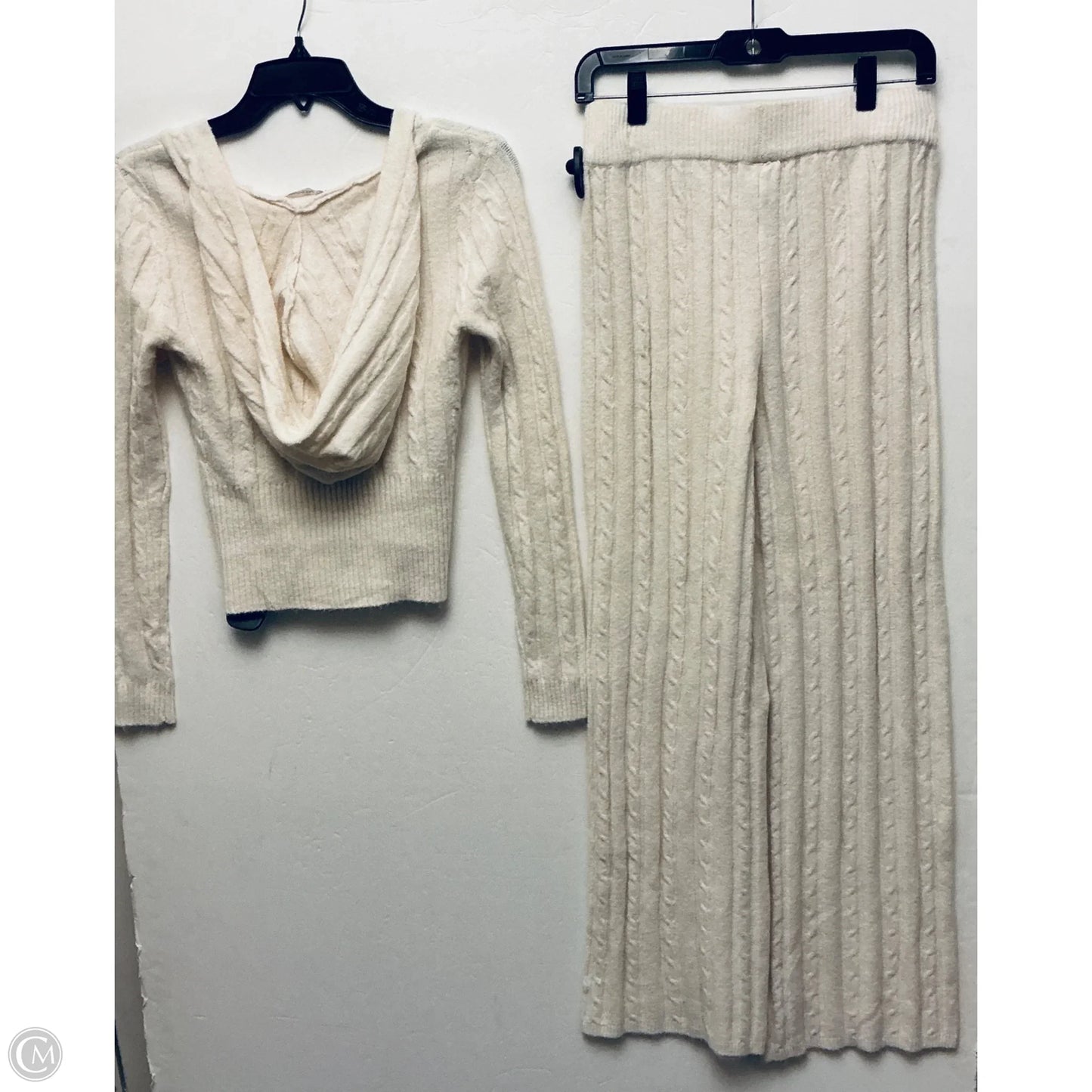 Top 2pc Long Sleeve By No Boundaries In Cream, Size: S