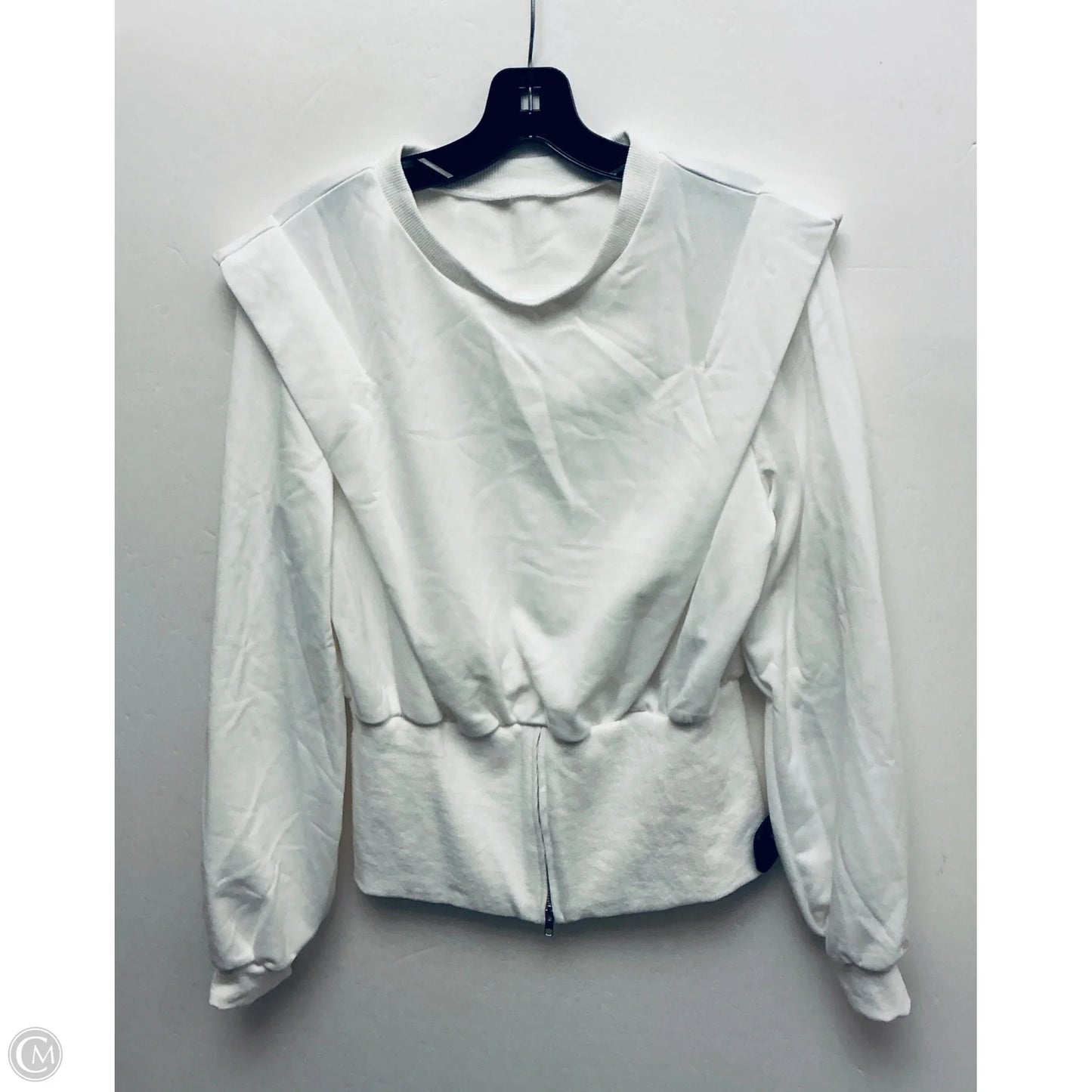 Sweatshirt Crewneck By Emery Rose In White, Size: M