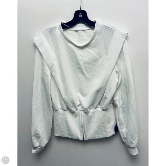 Sweatshirt Crewneck By Emery Rose In White, Size: M