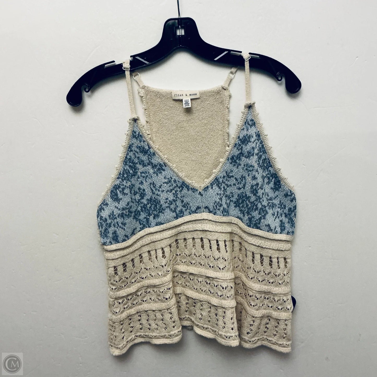 Top Sleeveless By Clothes Mentor In Cream, Size: M