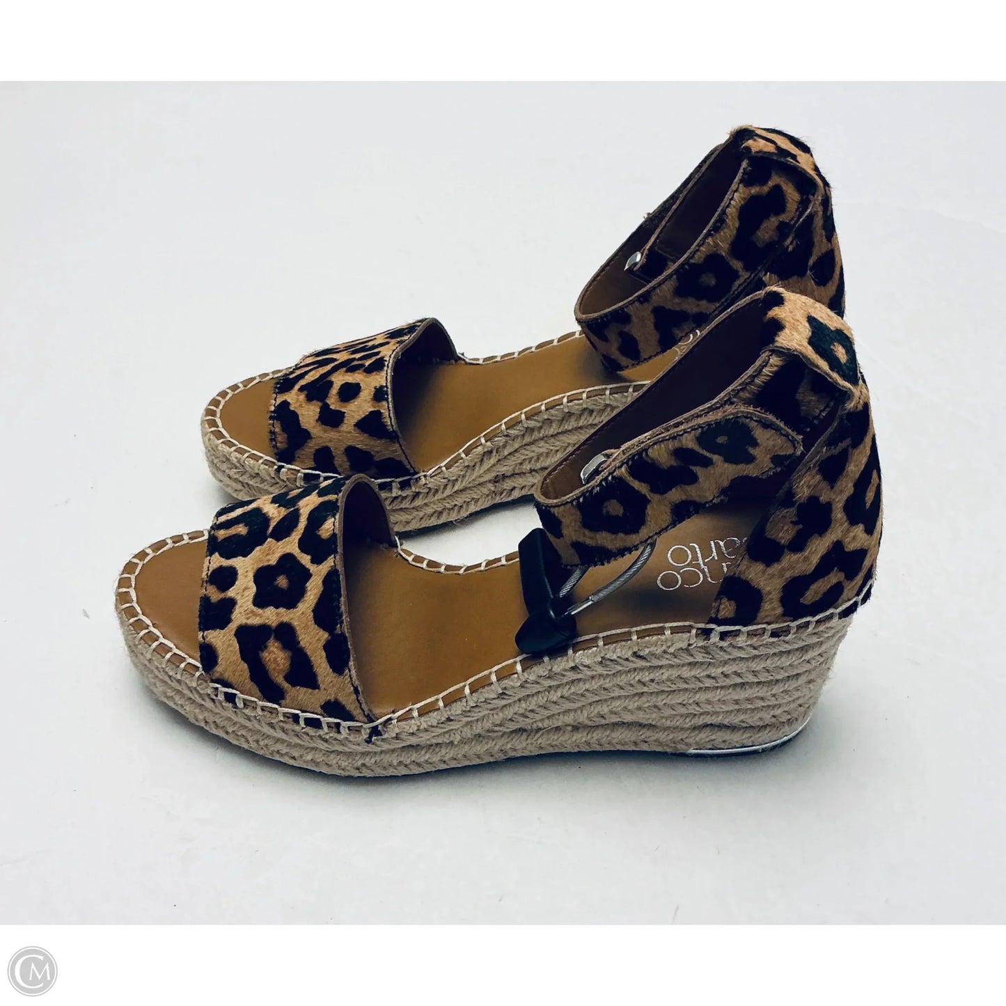 Shoes Heels Wedge By Franco Sarto In Animal Print, Size: 8
