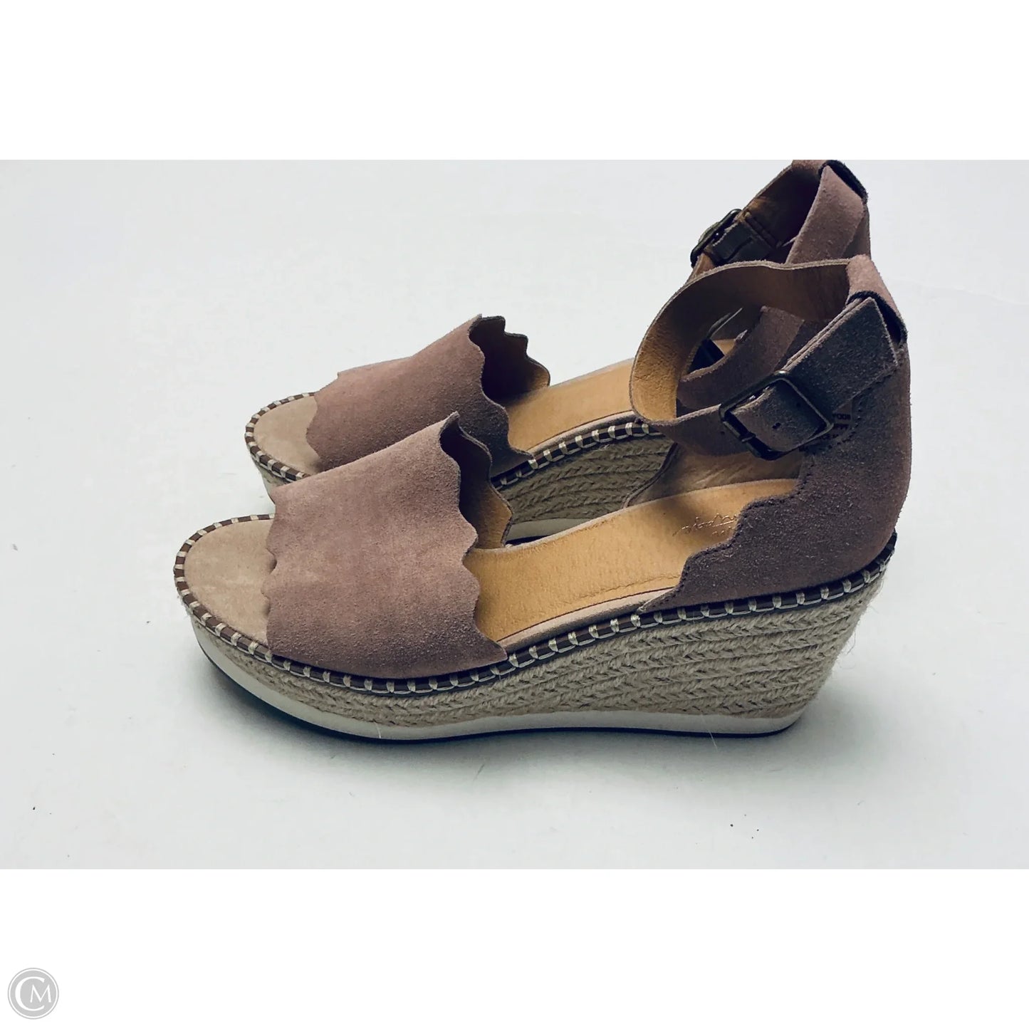 Shoes Heels Wedge By Crown Vintage In Taupe, Size: 8.5