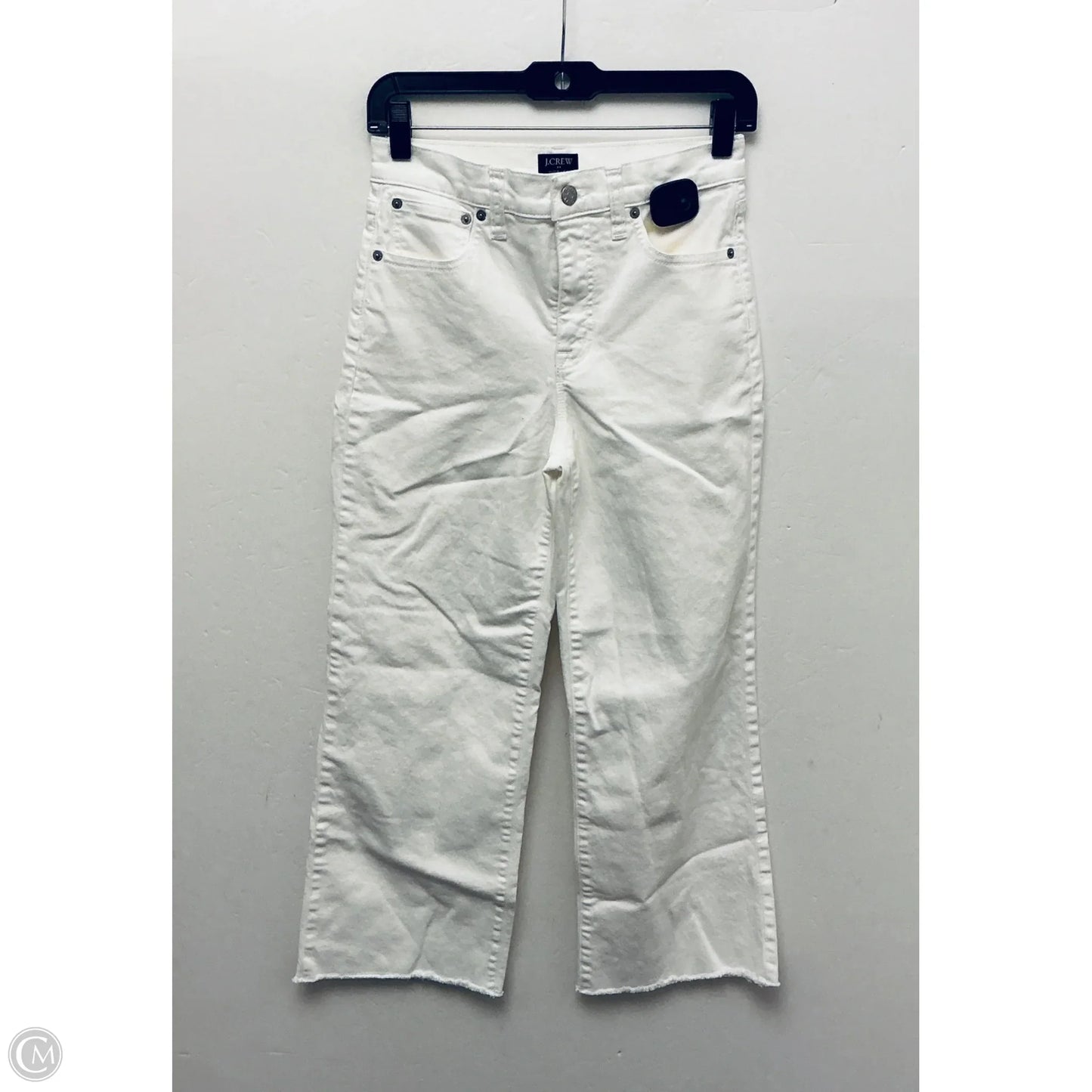 Jeans Wide Leg By J. Crew In White Denim, Size: 2