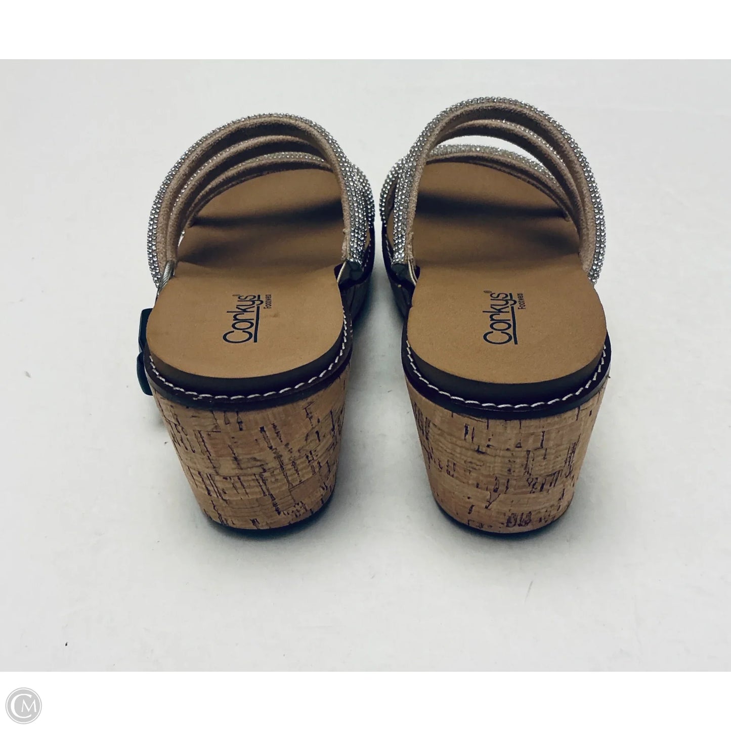 Sandals Heels Wedge By Corkys In Tan, Size: 8
