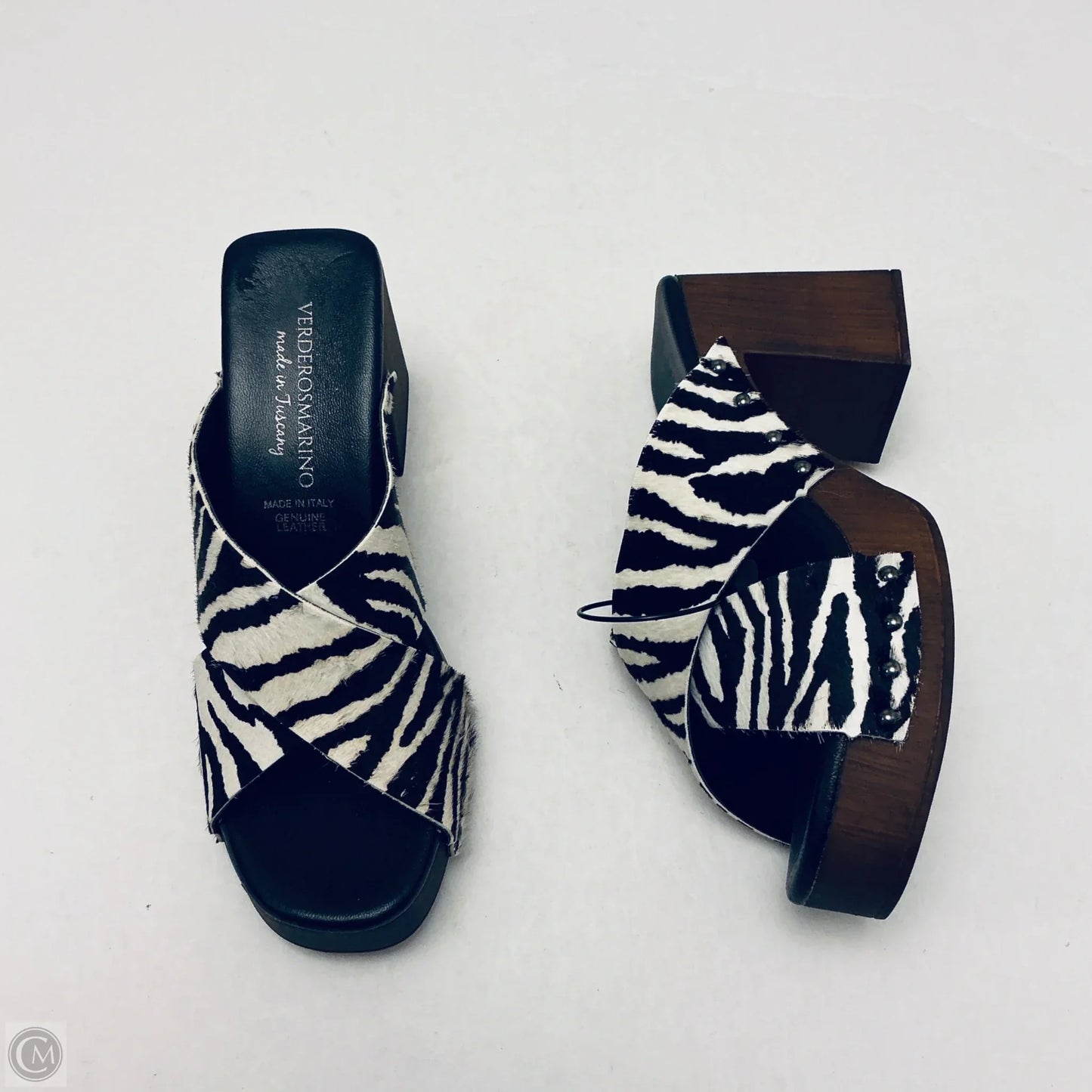 Sandals Heels Platform By Clothes Mentor In Animal Print, Size: 8