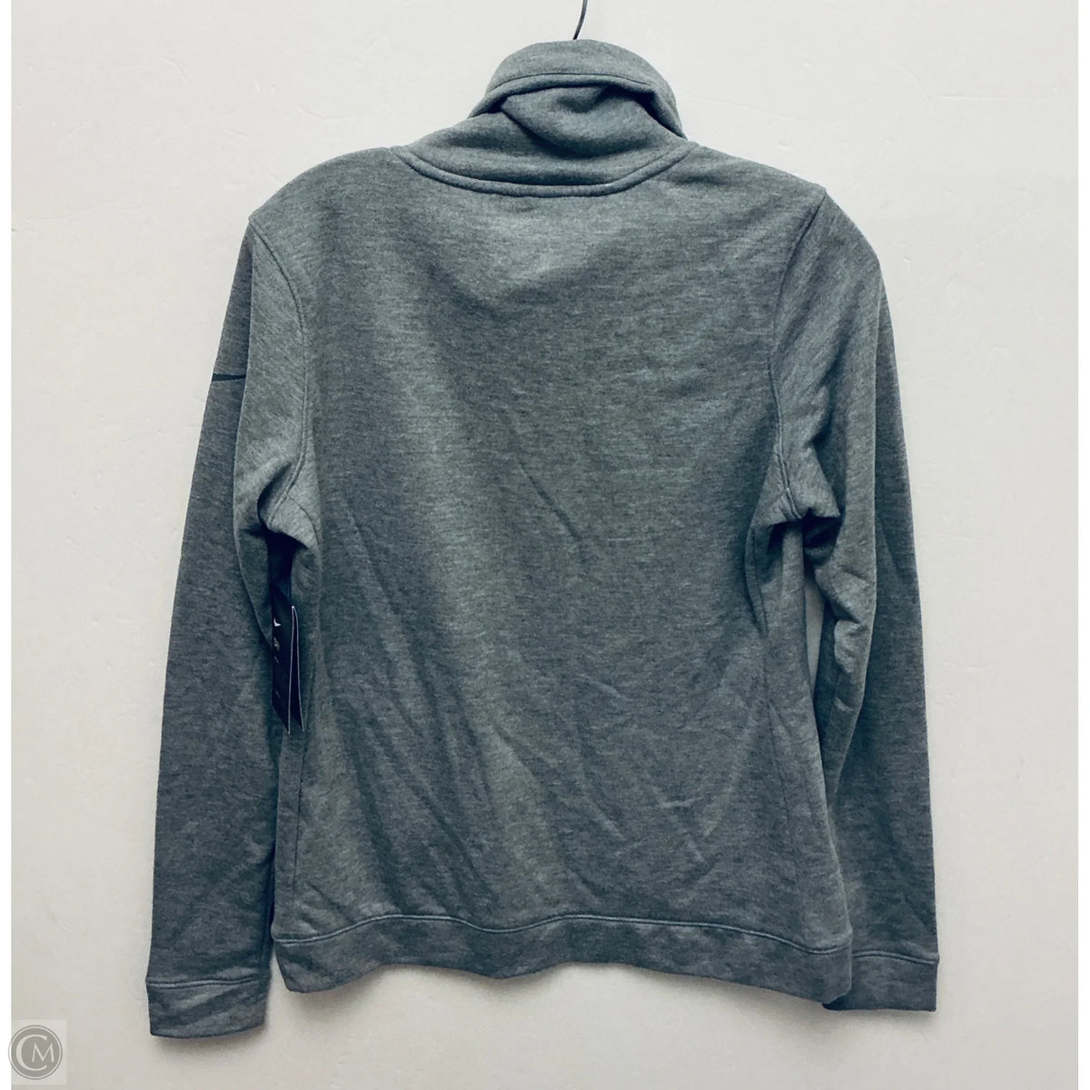 Sweatshirt Collar By Nike In Grey, Size: S