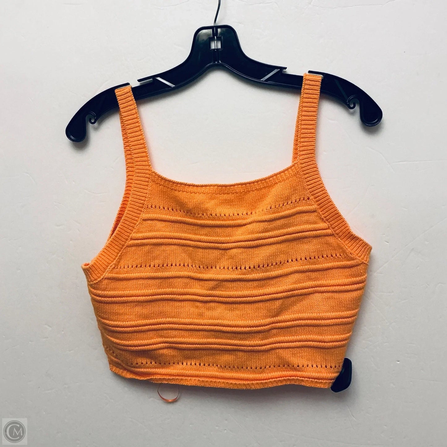Top Sleeveless By Freshman In Orange, Size: L
