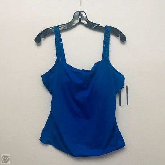 Swimsuit Top By Loft In Blue, Size: Xl