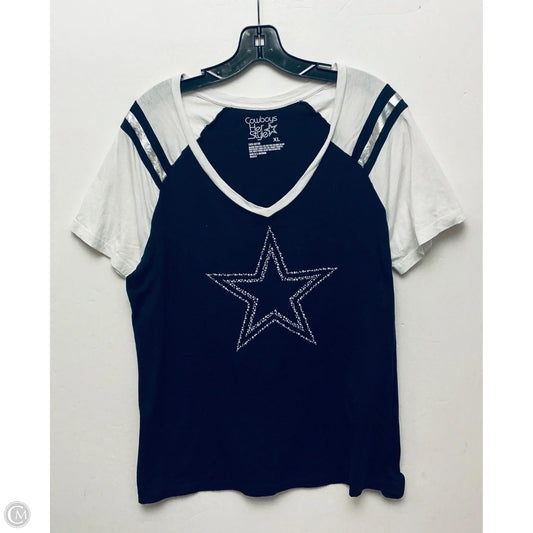 Top Short Sleeve By Cme In Navy, Size: Xl