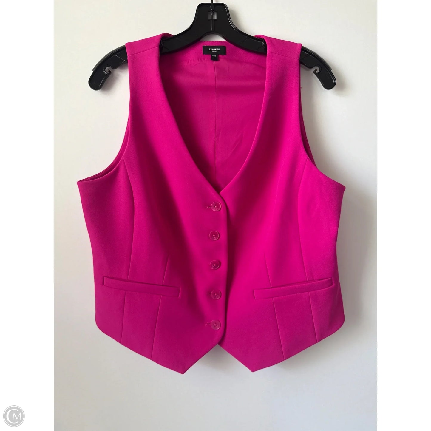 Vest Other By Express In Pink, Size: L