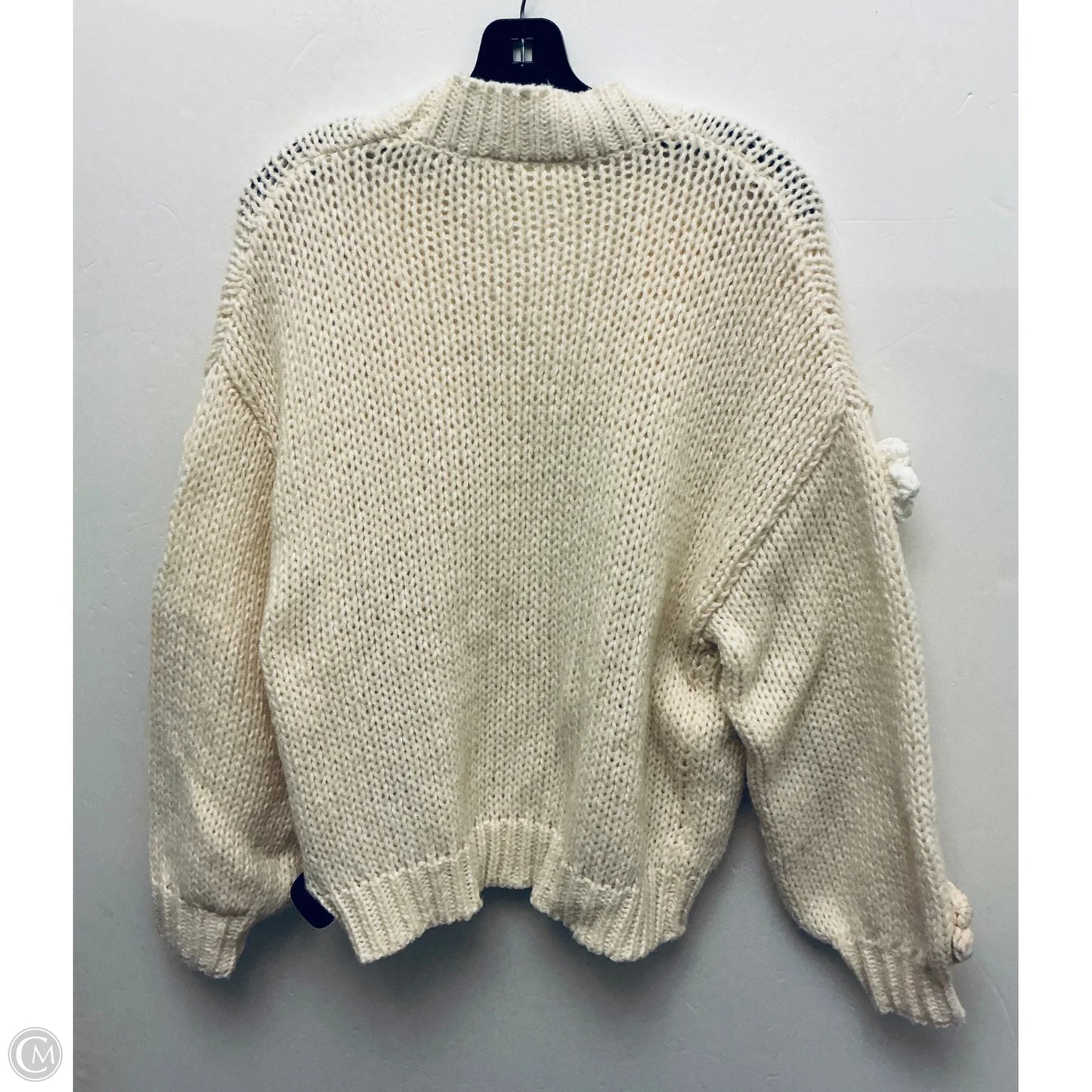 Sweater Cardigan By Maeve In Cream, Size: Osfm