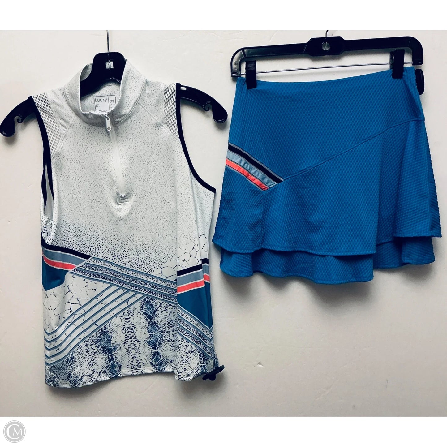 Skirt Set 2pc By Lucky In Love In Blue, Size: Xs