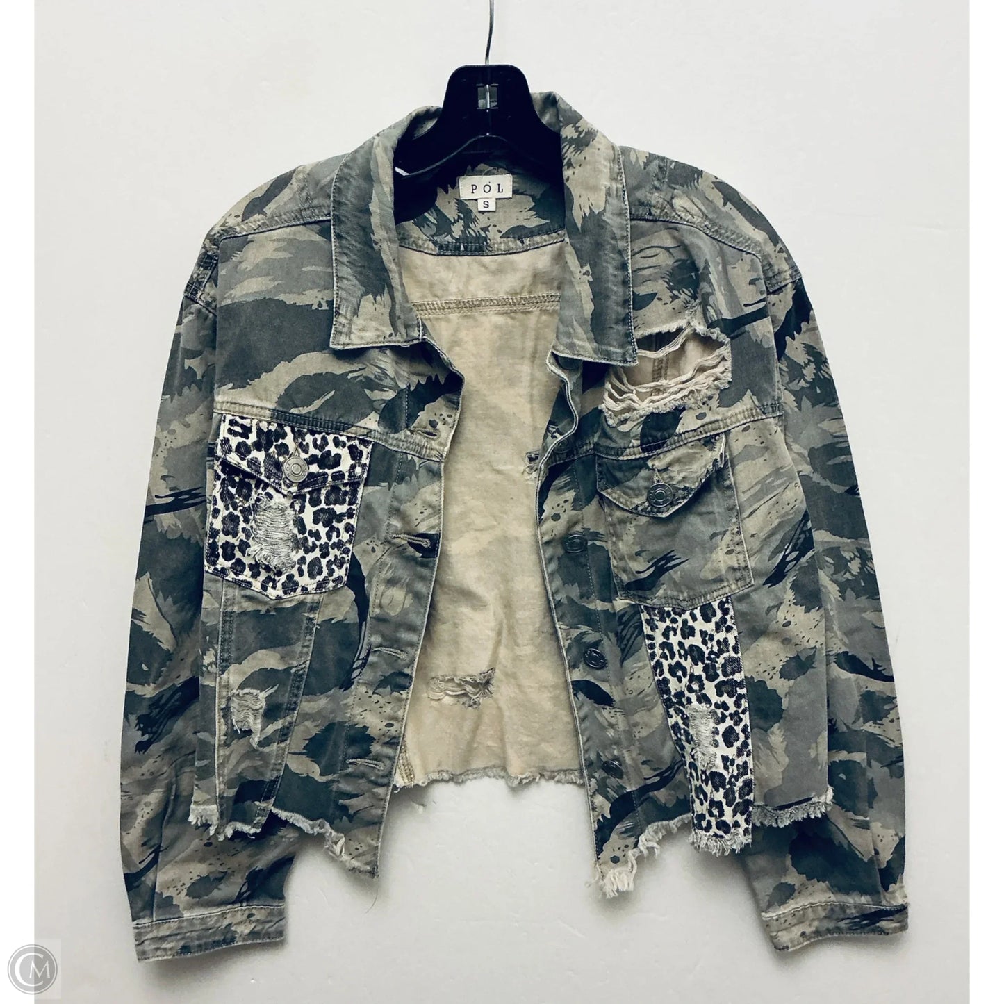 Jacket Denim By Pol In Green, Size: S