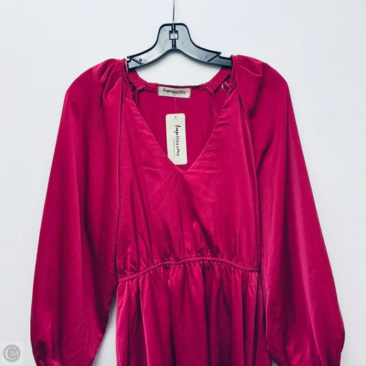 Dress Casual Midi By Impressions In Pink, Size: L