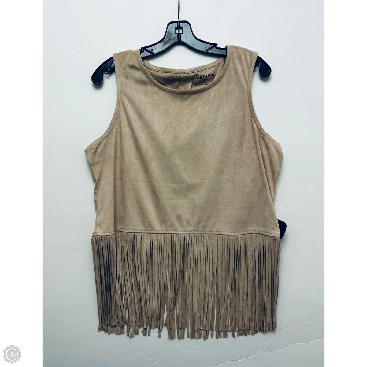 Top Sleeveless Basic By Shyanne In Tan, Size: Xl