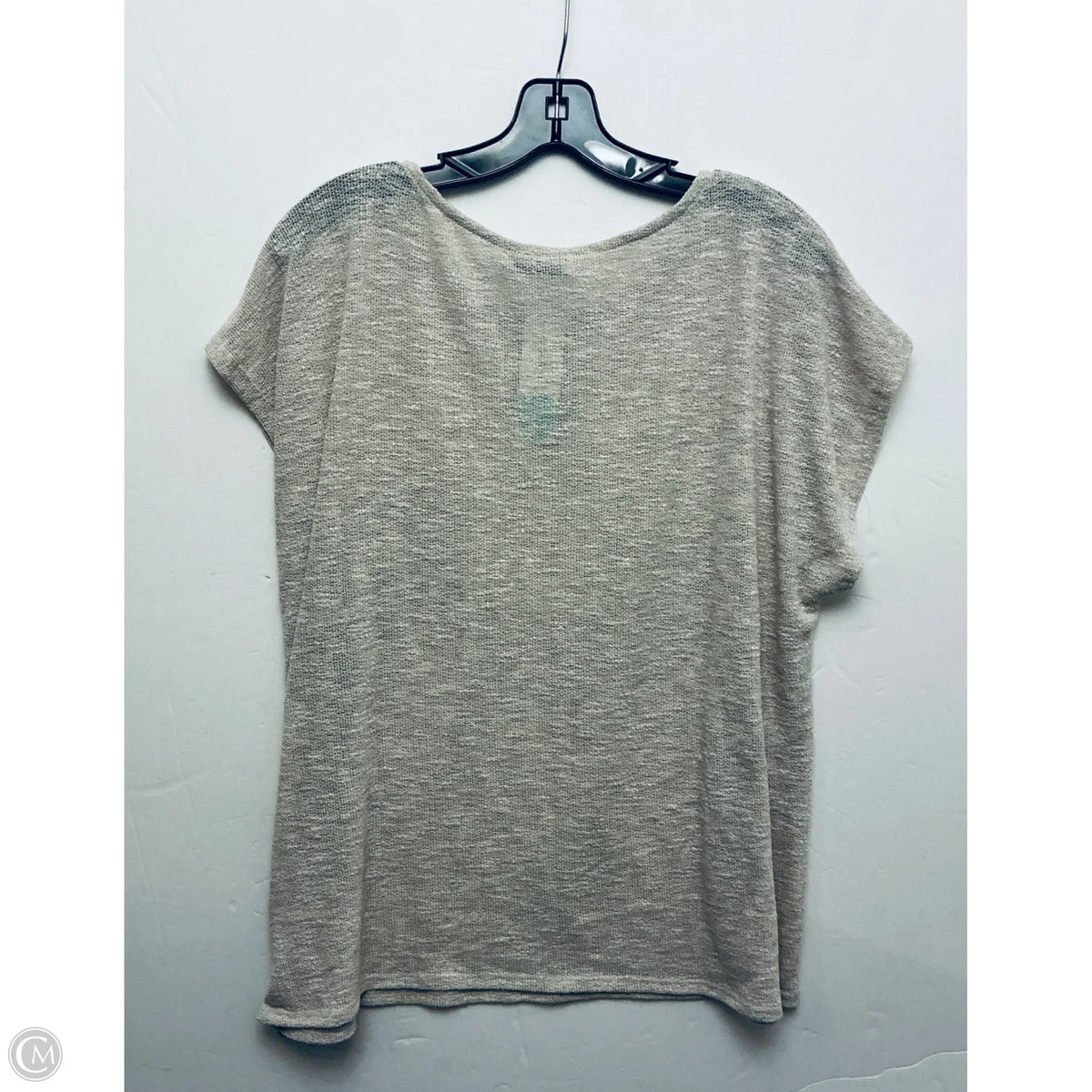 Top Short Sleeve By Gilli In Tan, Size: Xxl