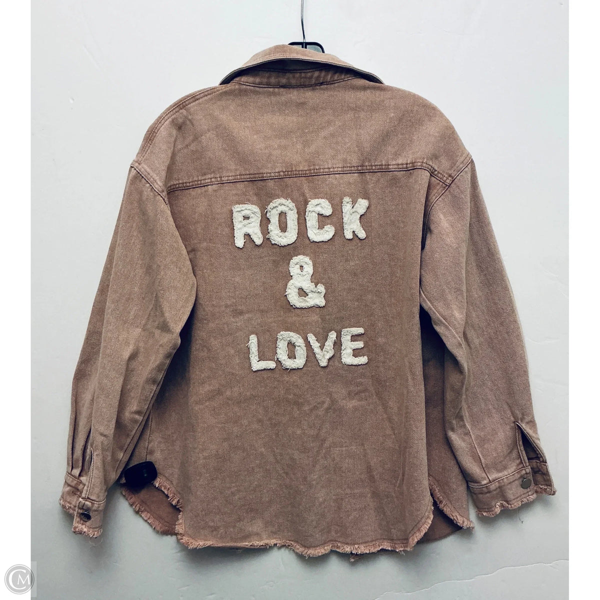 Jacket Denim By Blue B In Pink, Size: M