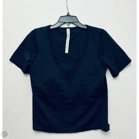 Top Short Sleeve By Lululemon In Black, Size: 10