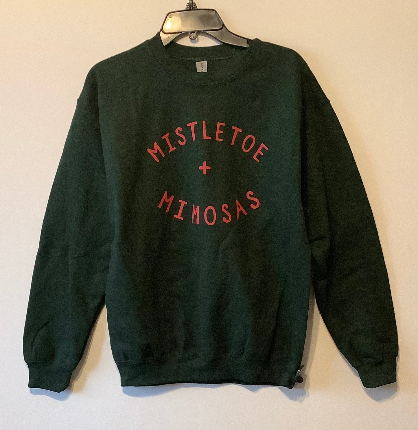 Sweatshirt Crewneck By Gildan In Green, Size: M