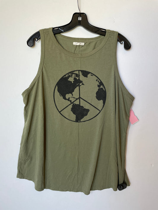 Green Tank Top Maurices, Size 1x
