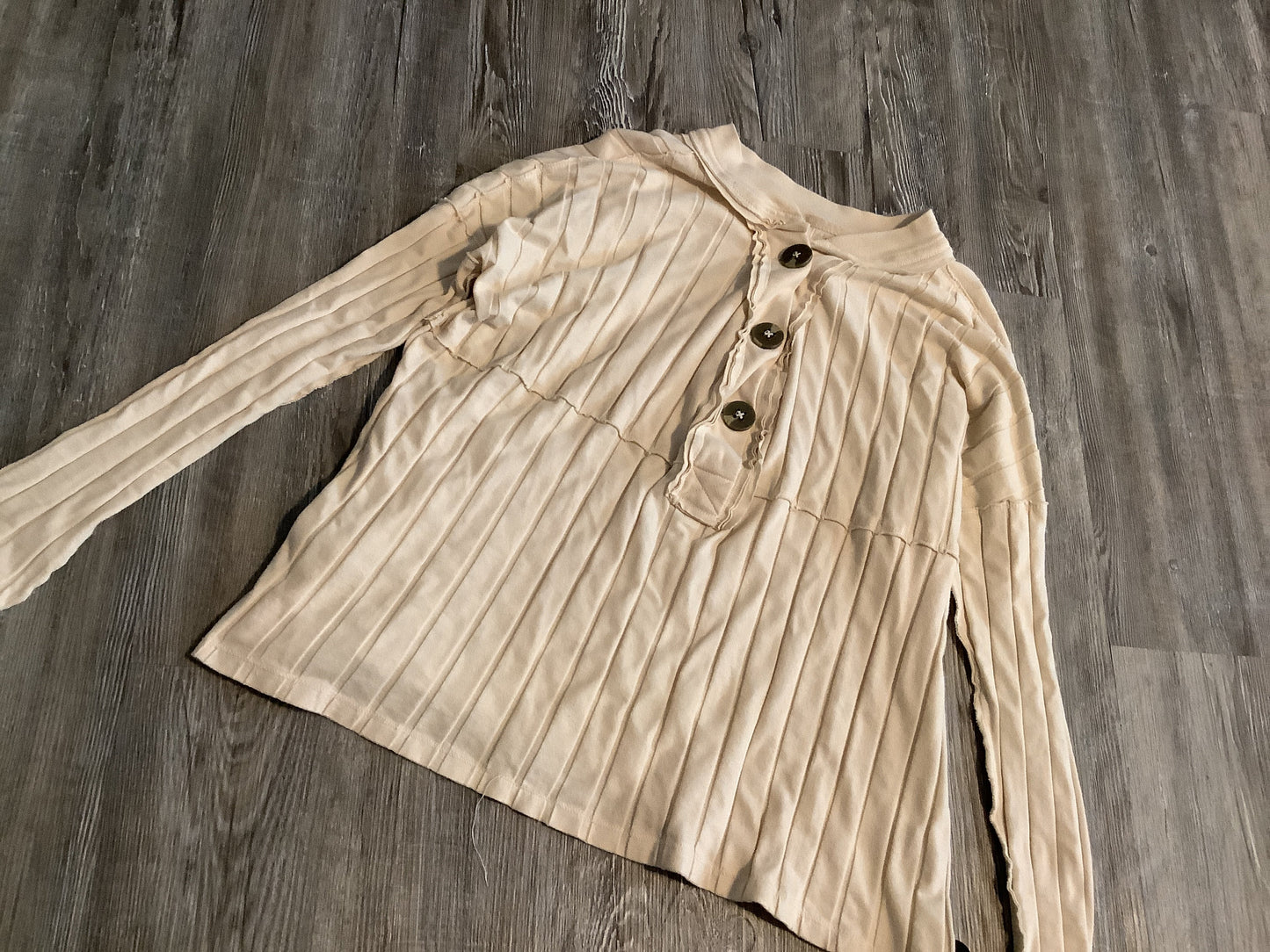 Cream Top Long Sleeve We The Free, Size S