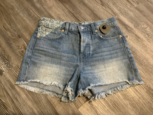 Blue Denim Shorts 7 For All Mankind, Size 0