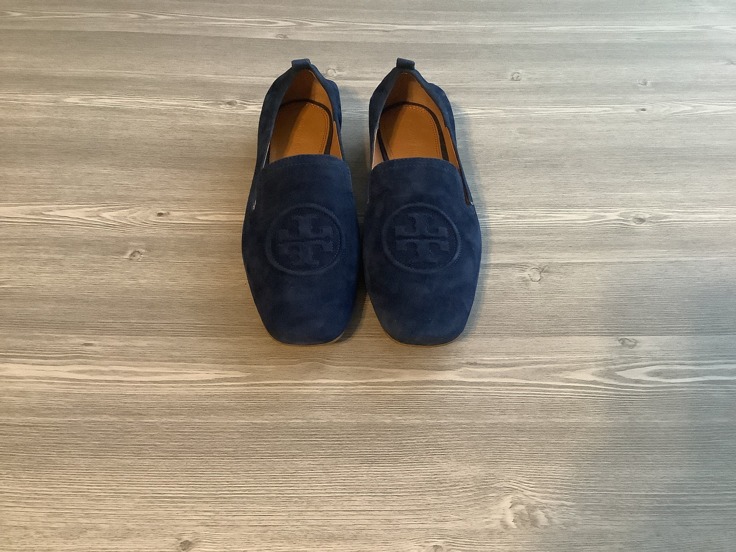 Blue Shoes Flats Tory Burch, Size 9