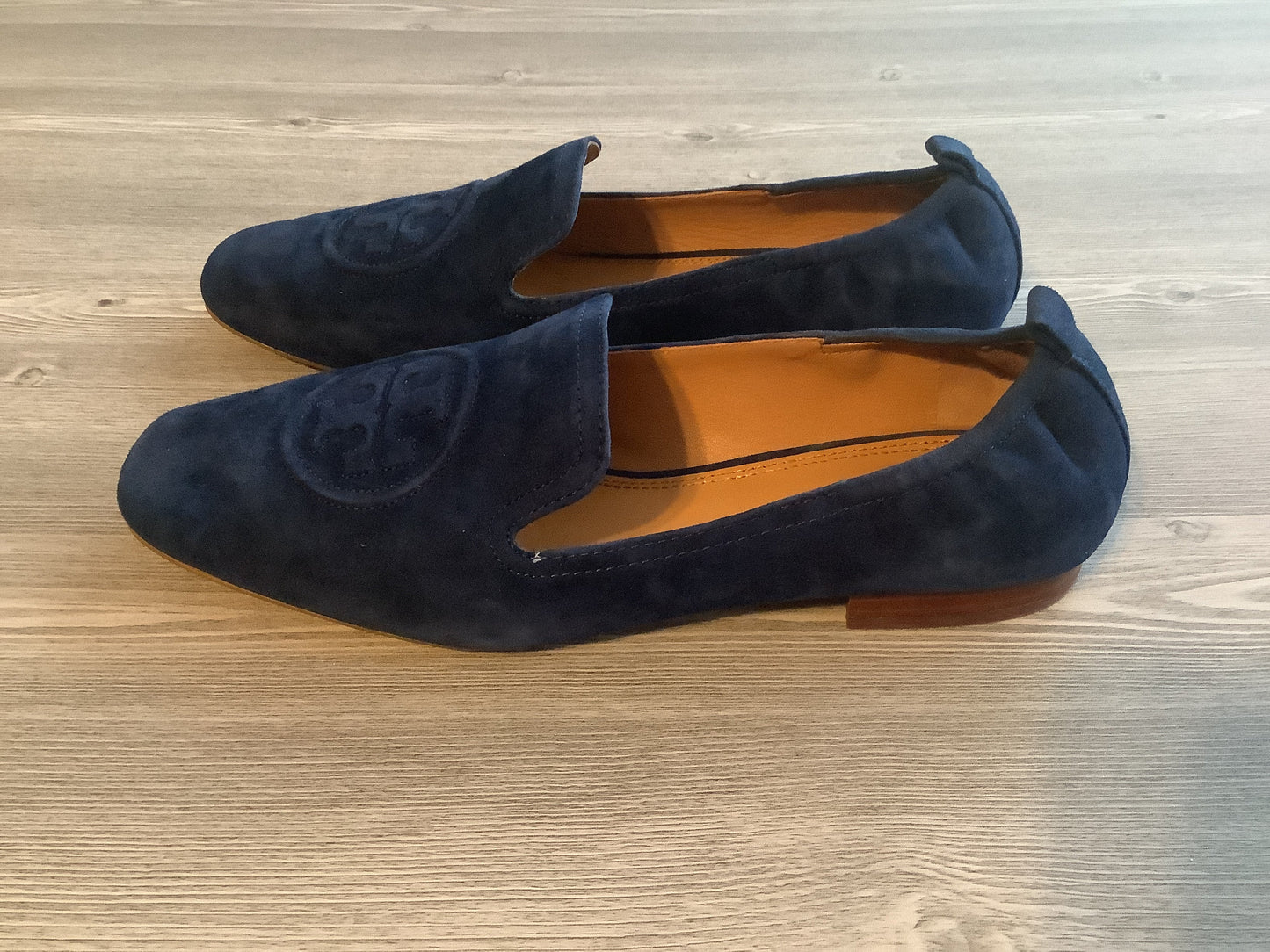Blue Shoes Flats Tory Burch, Size 9