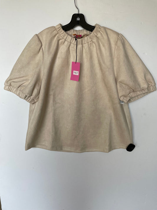 Beige Top Short Sleeve Thml, Size M