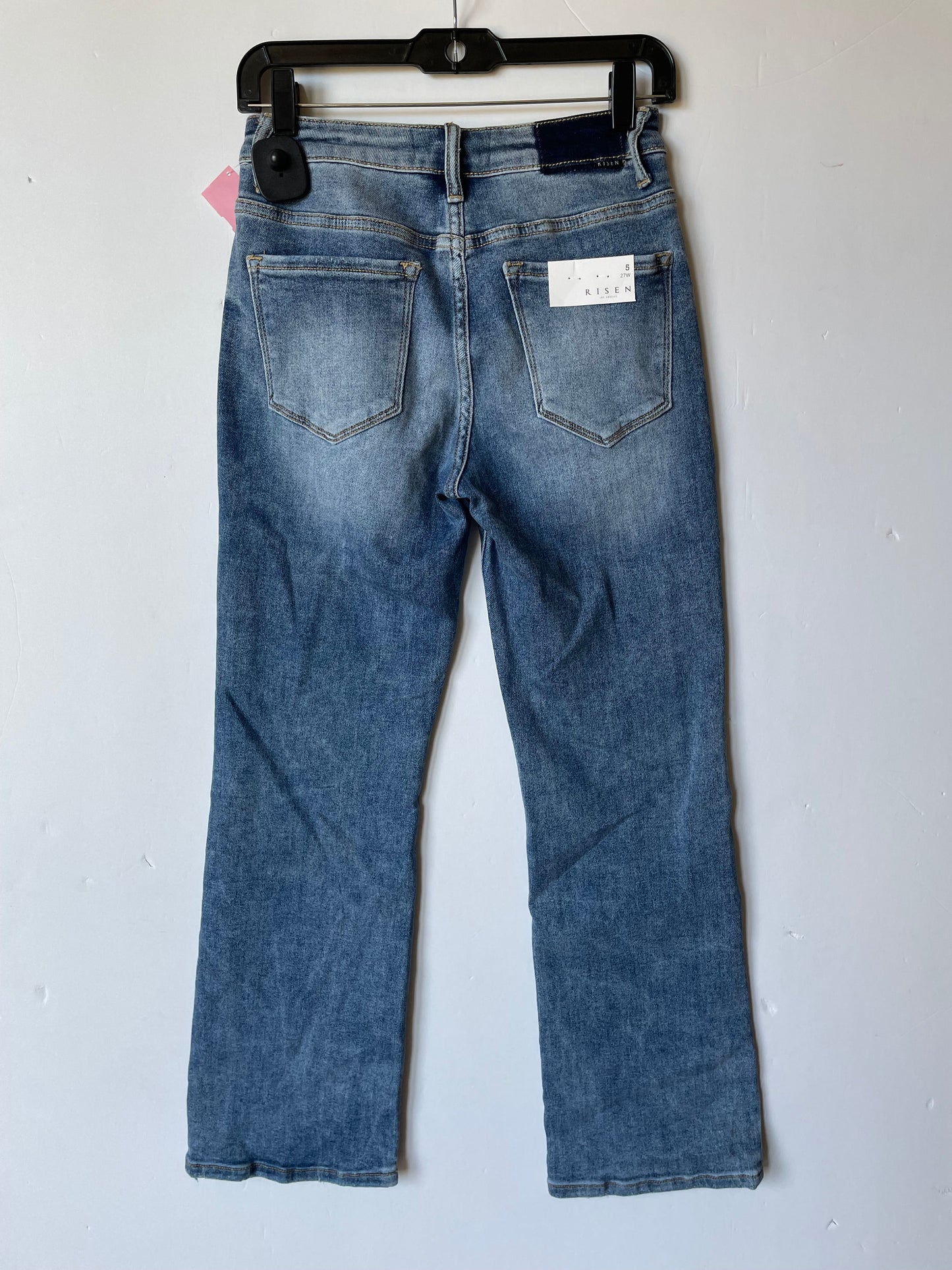 Blue Denim Jeans Boot Cut Risen, Size 6