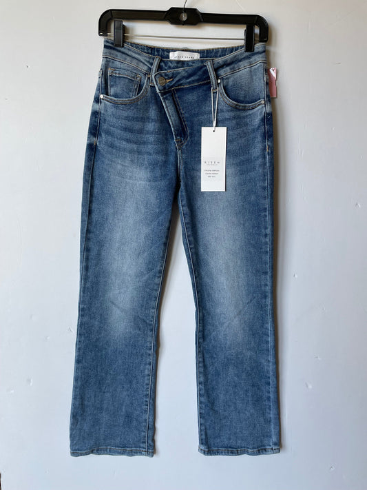 Blue Denim Jeans Boot Cut Risen, Size 6