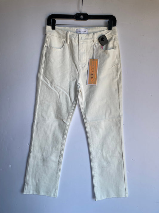 White Jeans Straight Risen, Size 8