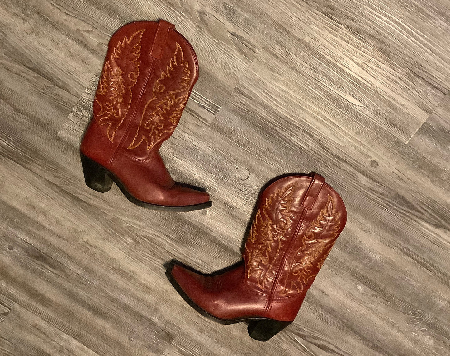 Red Boots Western Laredo, Size 7