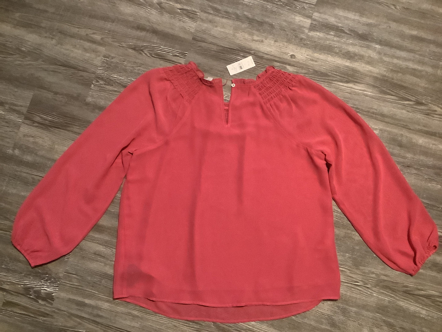 Pink Top Long Sleeve Loft, Size M