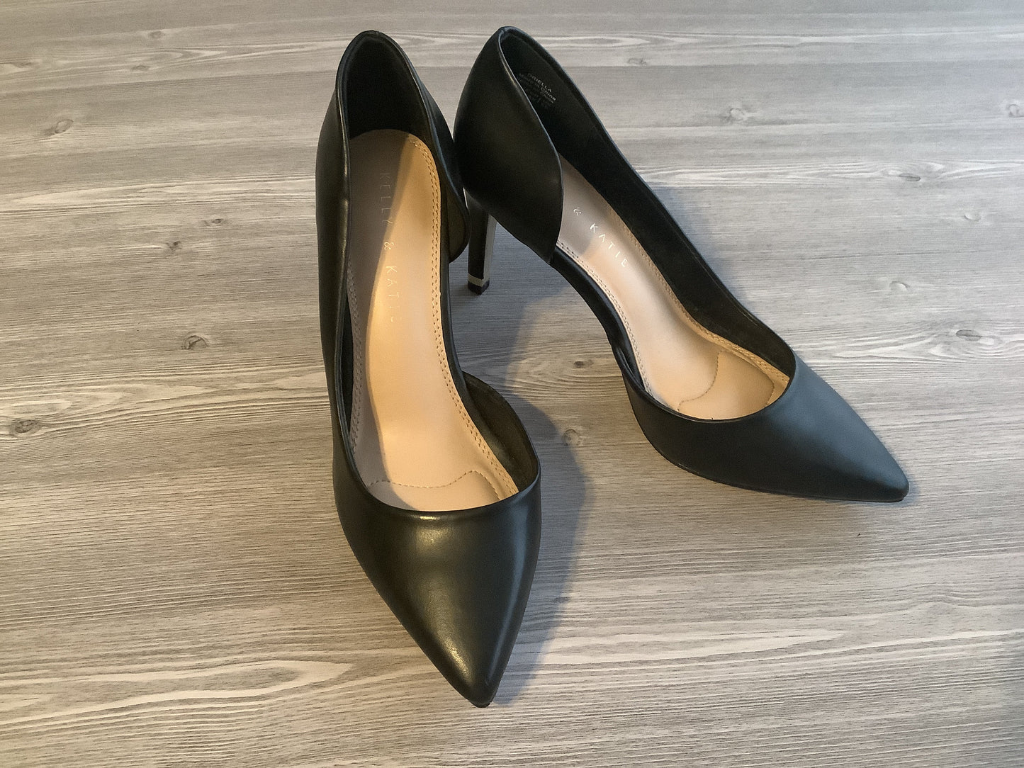 Black Shoes Heels Stiletto Kelly And Katie, Size 8